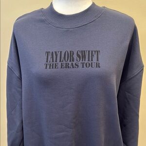 Taylor Swift The Eras Tour Blue Crewneck Sweatshirt Size XS